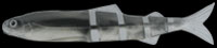 ジャバロンスーパーリアル ワームカラー　#S-204 スモークバッククリアベリー