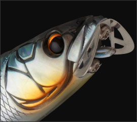 Although it is a short bill, the slightly longer lip allows it to dive deeper and create sharper darts.