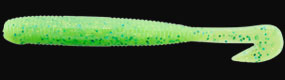 Sickle Shad 5.5inch #S-268 Lime Chart Green / Gold Flakes